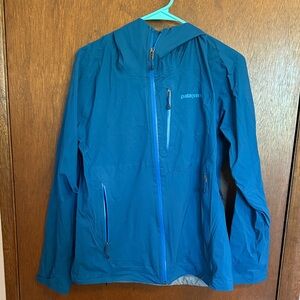 Patagonia Teal Full-Zip Granite Crest Rain Jacket